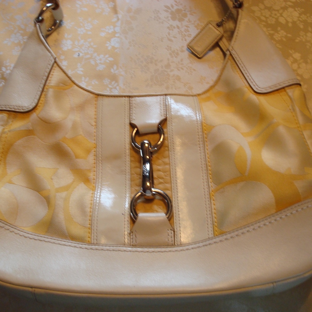 Coach signature handbag